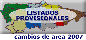 CAMBIOS DE AREA: LISTADOS PROVISIONALES